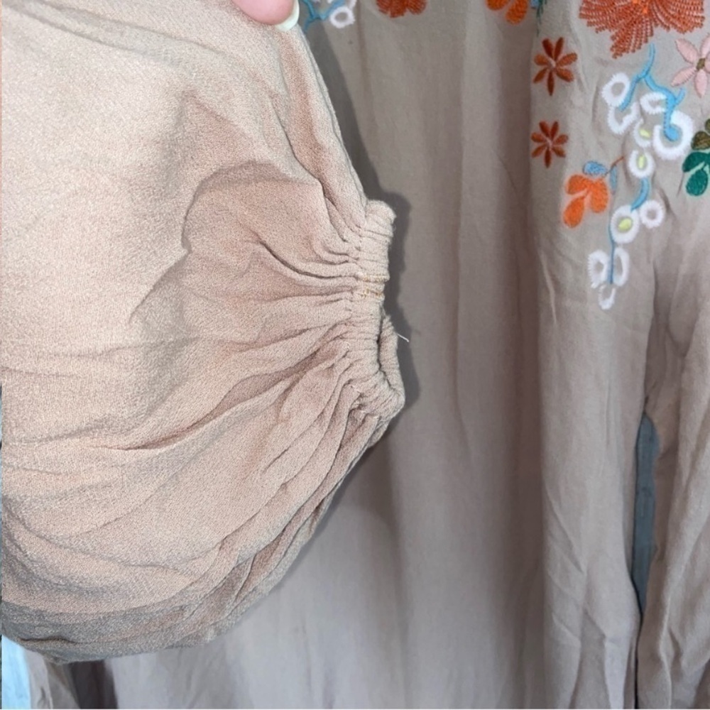 Umgee Blush Embroidered Dress - Picture 4 of 8